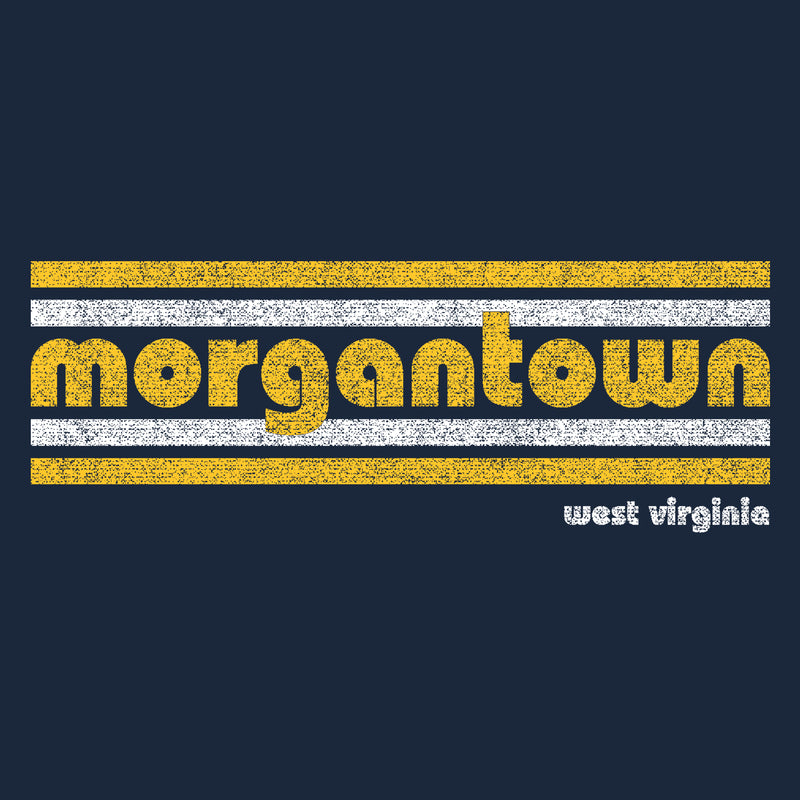 Morgantown Retro Stripe NLA T-Shirt - Midnight Navy