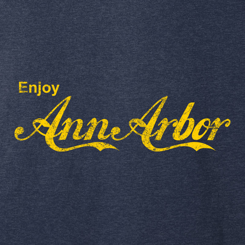 Enjoy Ann Arbor T-Shirt - Heather Midnight Navy