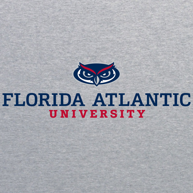 Florida Atlantic University Owls Institutional Logo Hoodie - Sport Grey