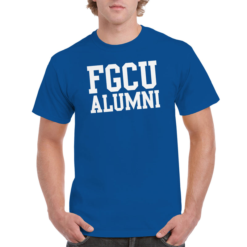Florida Gulf Coast University Eagles Basic Block Alumni Short Sleeve T Shirt - Royal