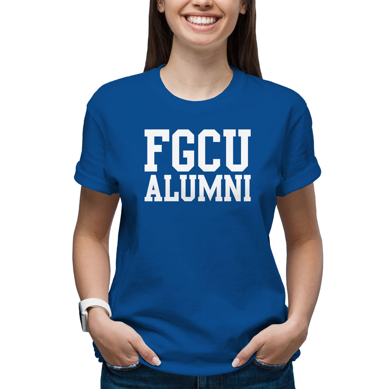 Florida Gulf Coast University Eagles Basic Block Alumni Short Sleeve T Shirt - Royal