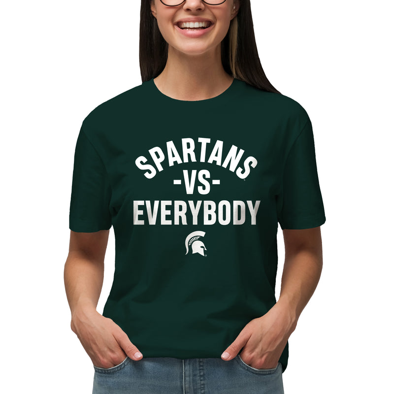 Michigan State Spartans Vs Everybody T-Shirt - Forest