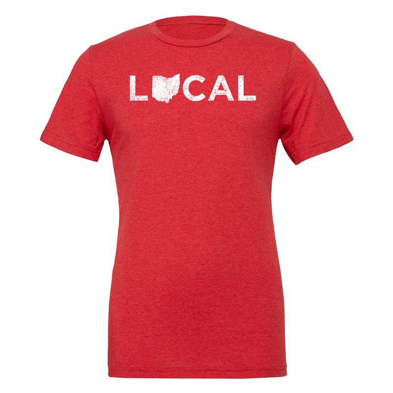 Ohio Local Triblend T Shirt - Red Triblend