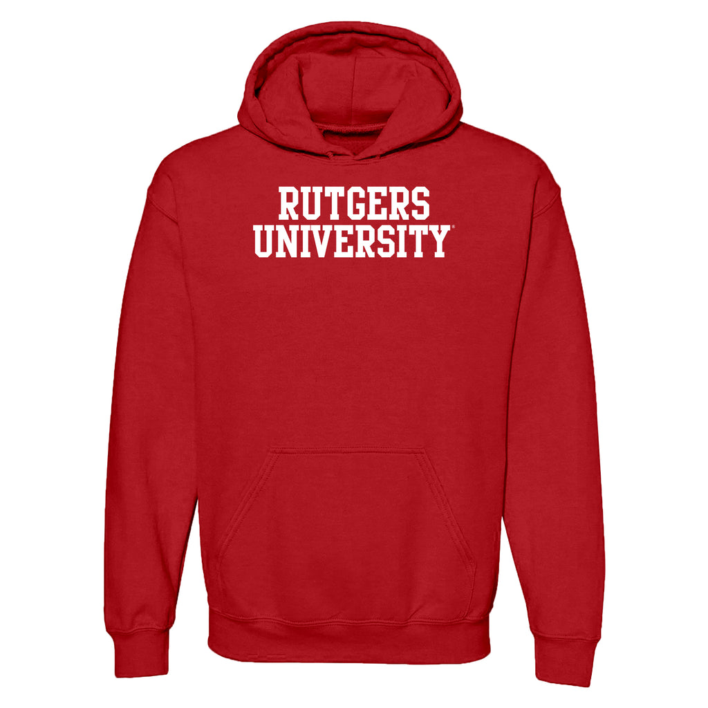 Rutgers University Scarlet Knights Basic Block Hoodie Red