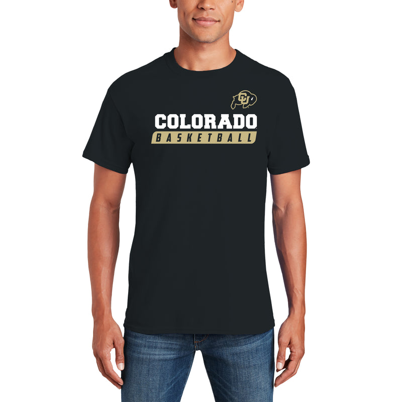 Colorado Basketball Slant T-Shirt - Black