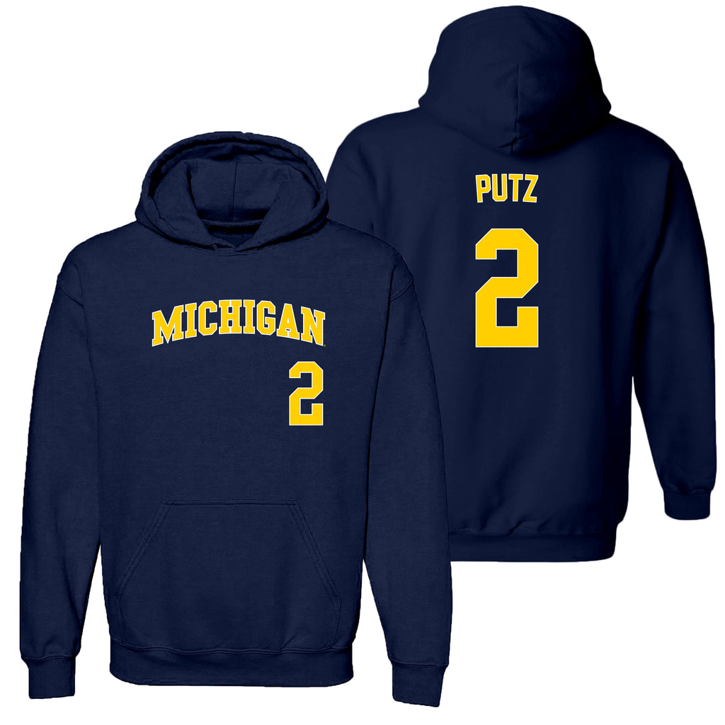 Michigan NIL Softball Stephenson 25 Triblend T-Shirt - Solid Navy main image 1