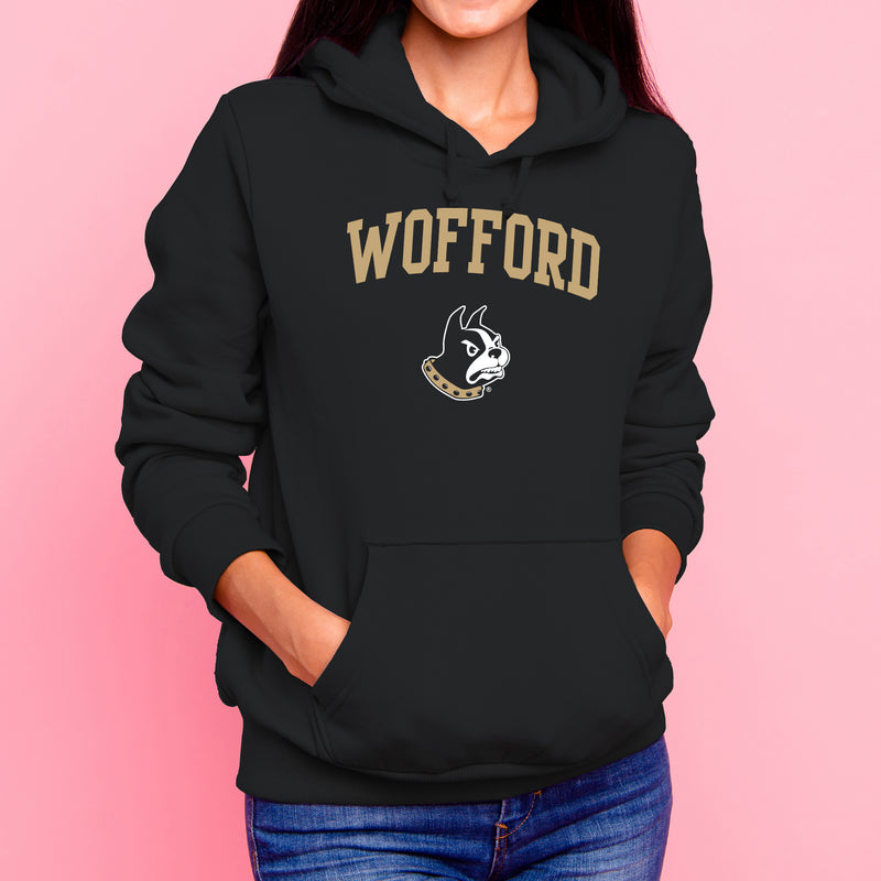 Wofford College Terriers Arch Logo Hoodie - Black