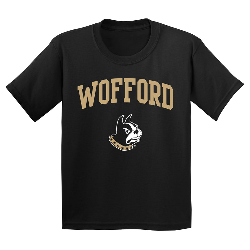 Wofford College Terriers Arch Logo Youth T Shirt - Black