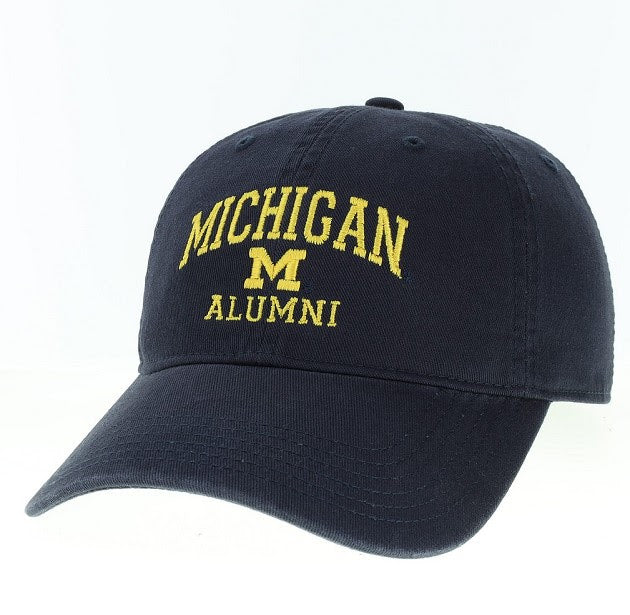 Michigan Wolverines Relaxed Twill Hat Arch Logo ALUMNI - Navy