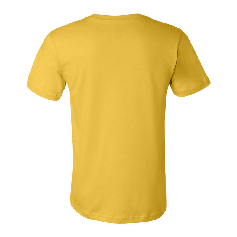 Basic Block Alumni University of Michigan Canvas Jersey Short Sleeve T Shirt - Maize