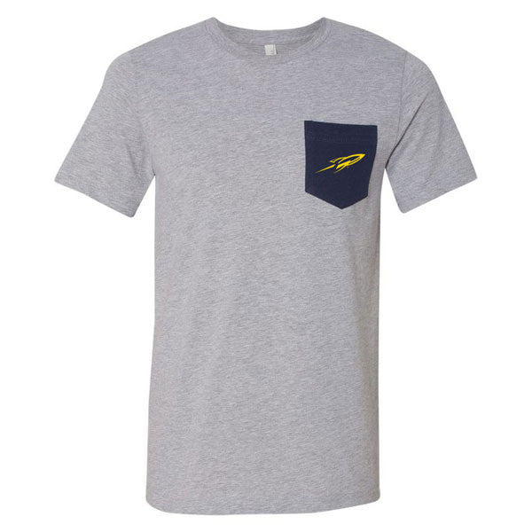 Youth Navy Belmont Bruins Team Logo Stripes T-Shirt