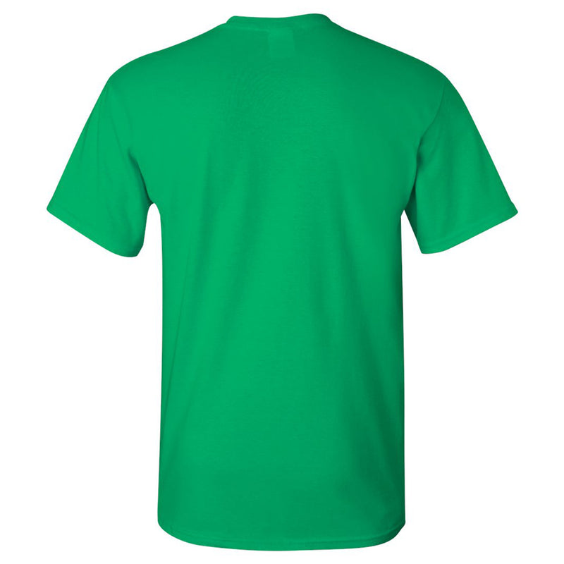 University of North Dakota Fighting Hawks Basic Block Short Sleeve T Shirt - Irish Green