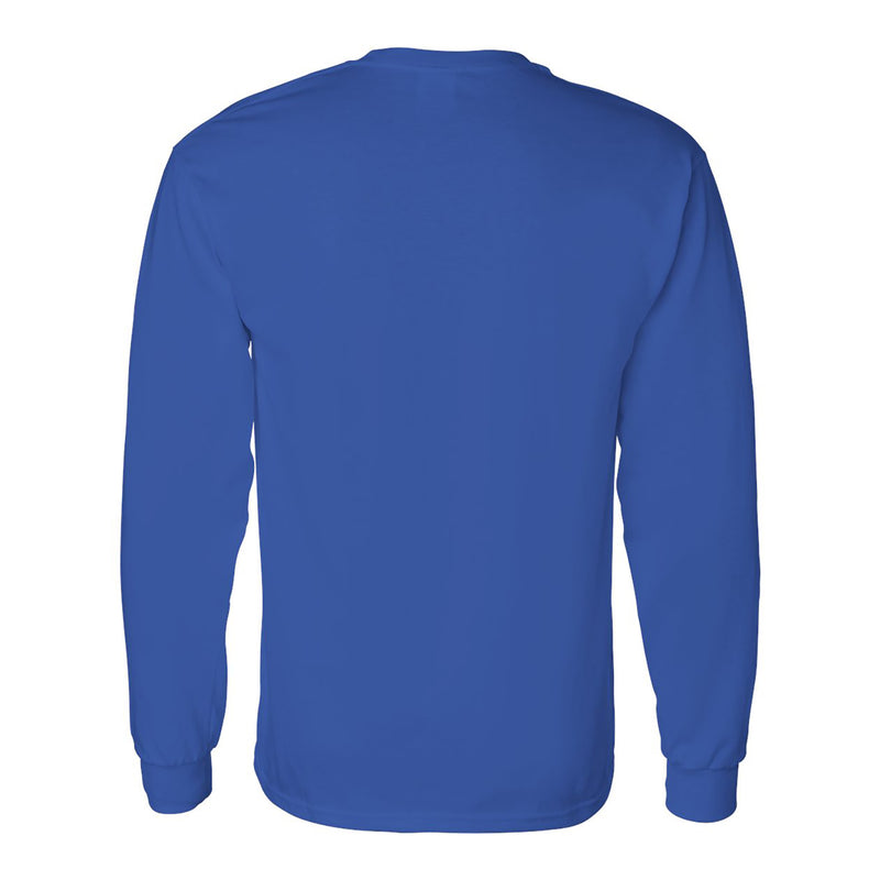 Delaware Blue Hens Basic Block Long Sleeve T Shirt - Royal