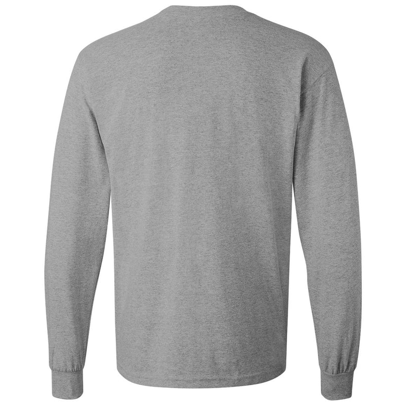 Delaware Blue Hens Primary Logo Long Sleeve T Shirt - Sport Grey