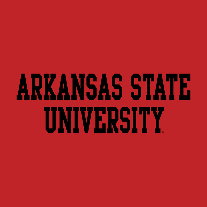 Arkansas State Basic Block Womens T-Shirt - Red