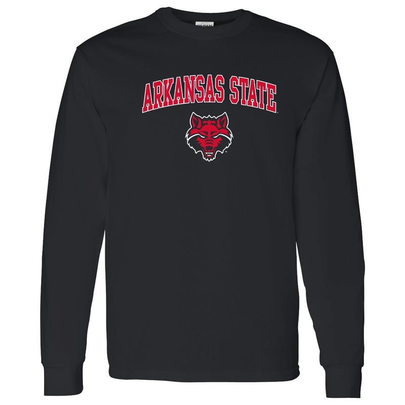 Arkansas State Arch Logo Long Sleeve - Black