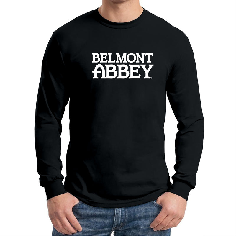 Belmont Abbey College Crusaders Basic Block Long Sleeve T Shirt - Black