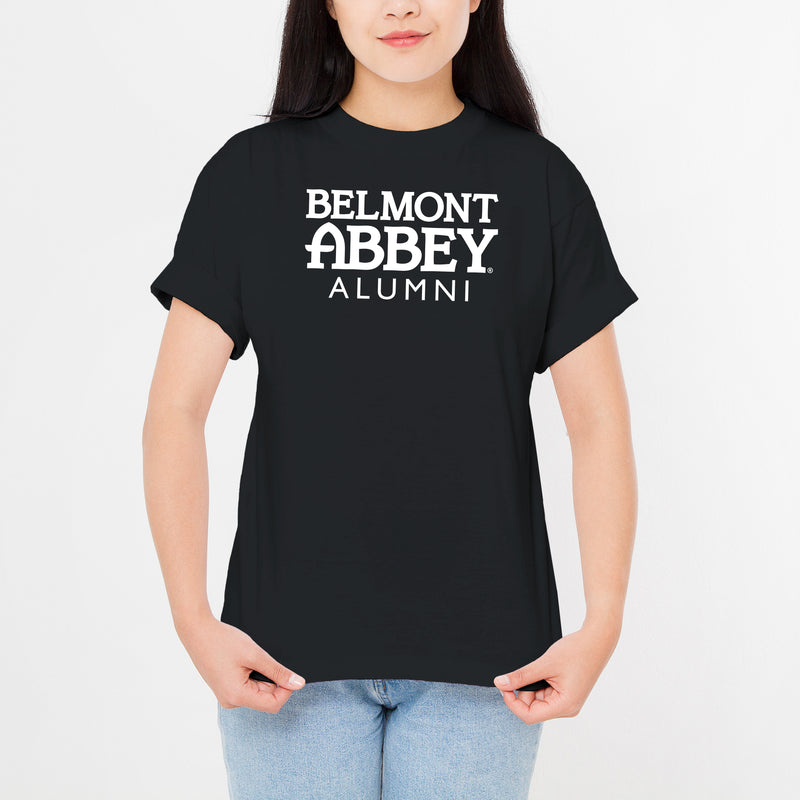 Belmont Abbey College Crusaders Basic Block Alumni Short Sleeve T Shirt - Black