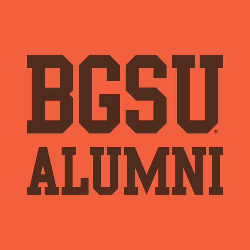 Bowling Green State University Falcons Alumni Basic Block Short Sleeve T Shirt - Orange