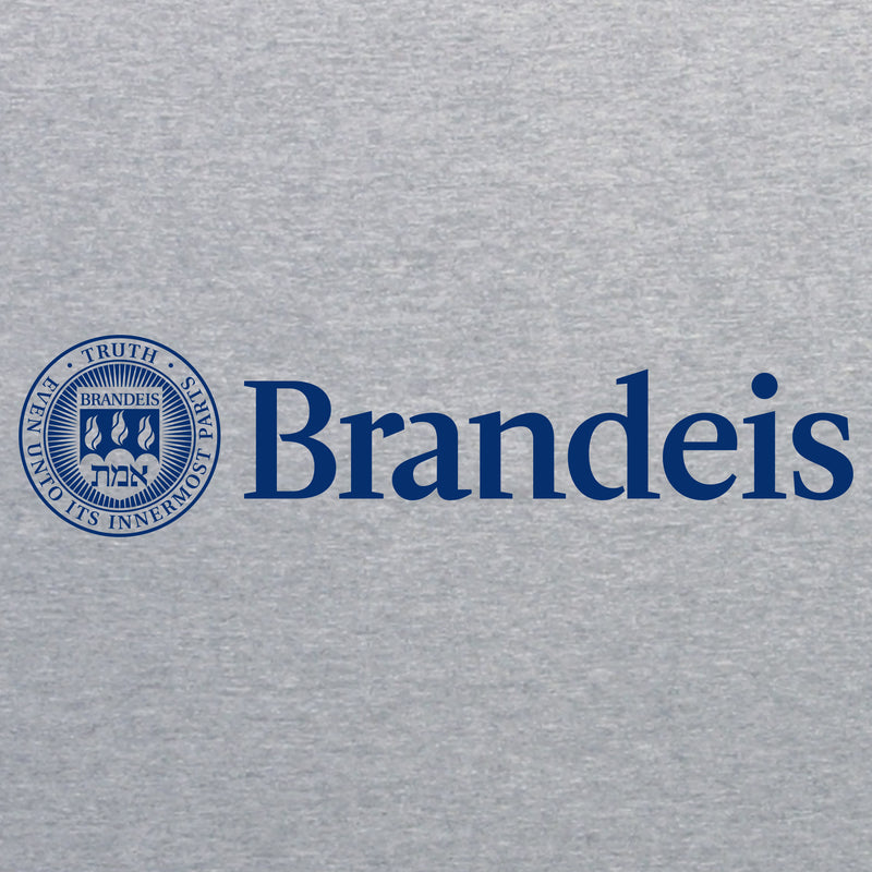 Brandeis Judges Institutional Logo Long Sleeve T Shirt - Sport Grey
