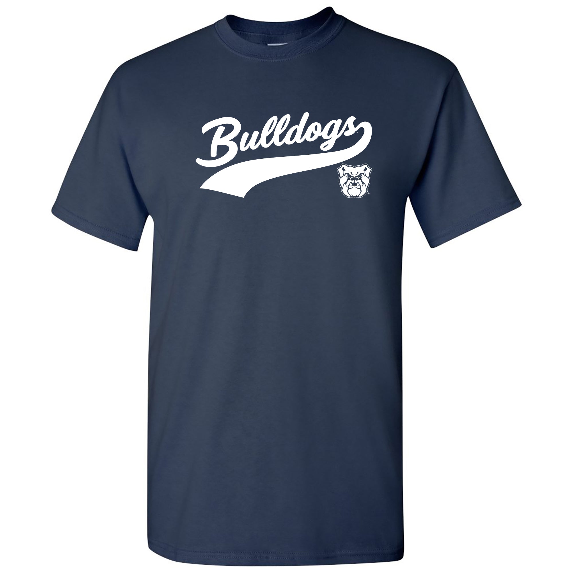 Marshall Baseball T-shirt, Script Logo Graphic, Unisex Large
