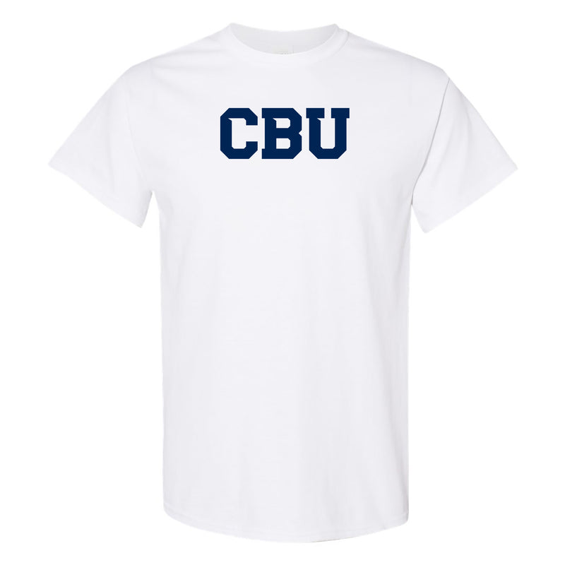 California Baptist University Lancers Basic Block T Shirt - White