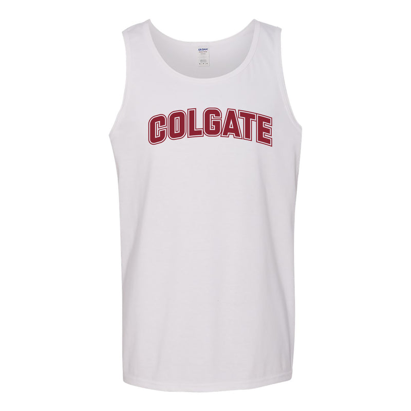 Colgate University Raiders Arch Logo Tank Top - White