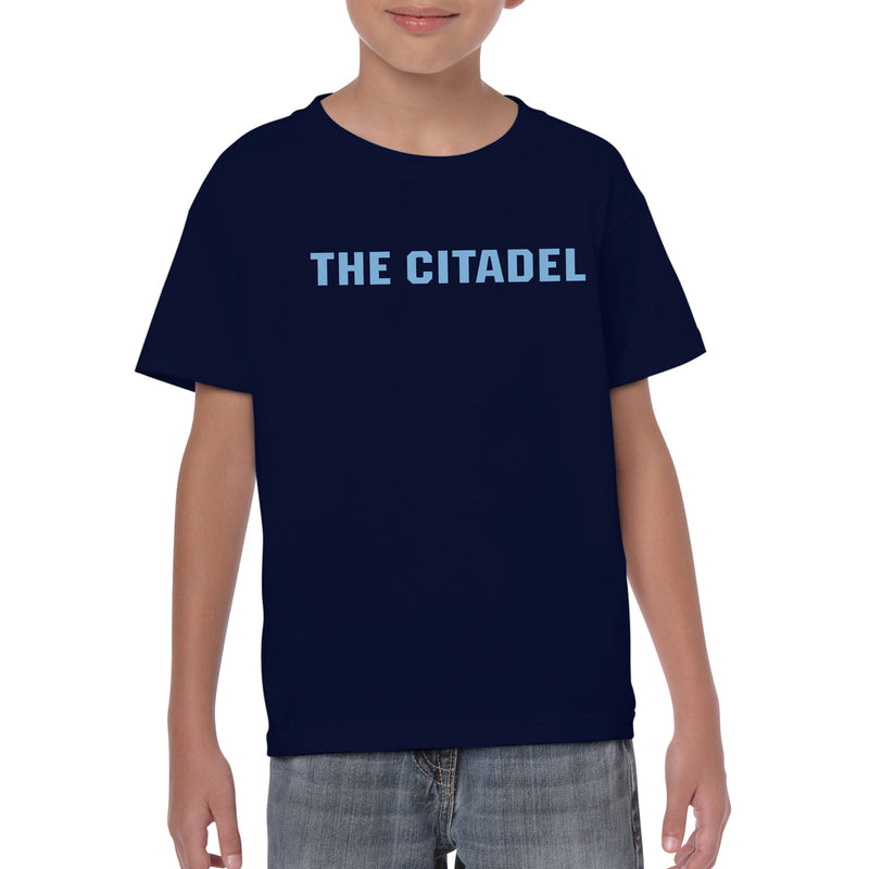 The Citadel Bulldogs Basic Block Youth Short Sleeve T-Shirt - Navy