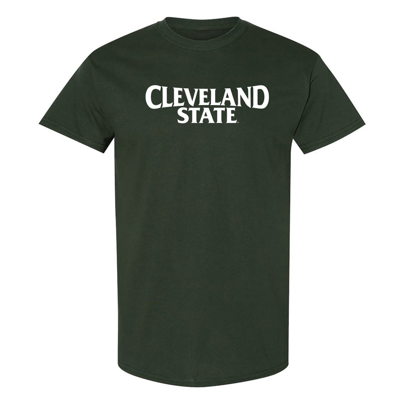 Cleveland State Vikings Basic Block T Shirt - Forest