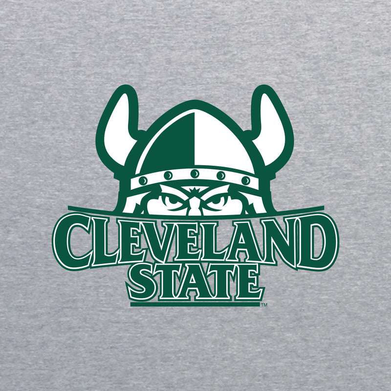 Cleveland State Vikings Primary Logo Long Sleeve T Shirt - Sport Grey