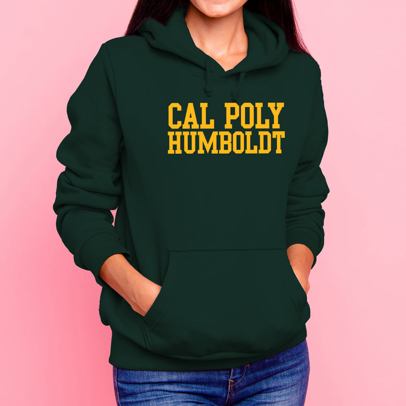 Cal Poly Humboldt Lumberjacks Basic Block Hoodie - Forest