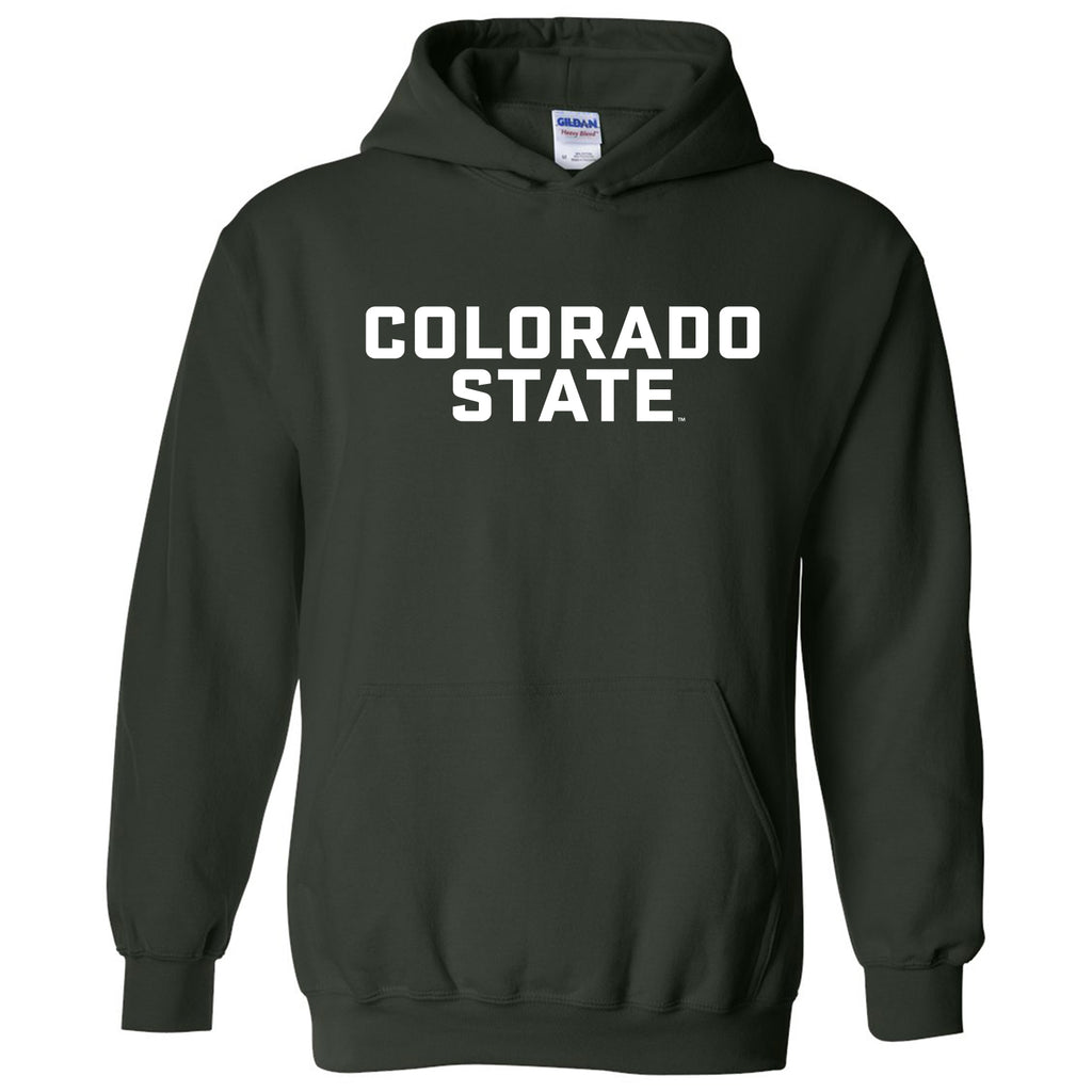 Colorado State University Rams Basic Block Hoodie Forest