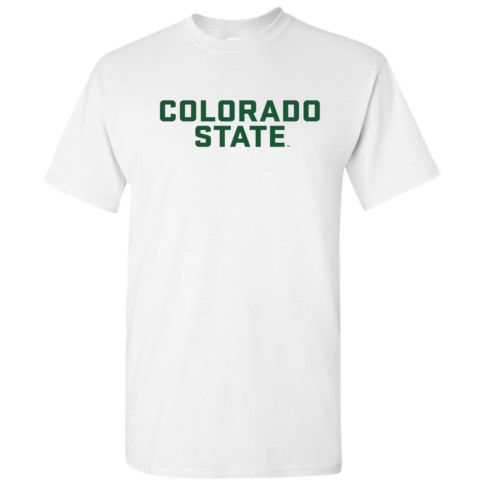 BT Imprintables CSU Rams White Ram Head T-Shirt (4XL)