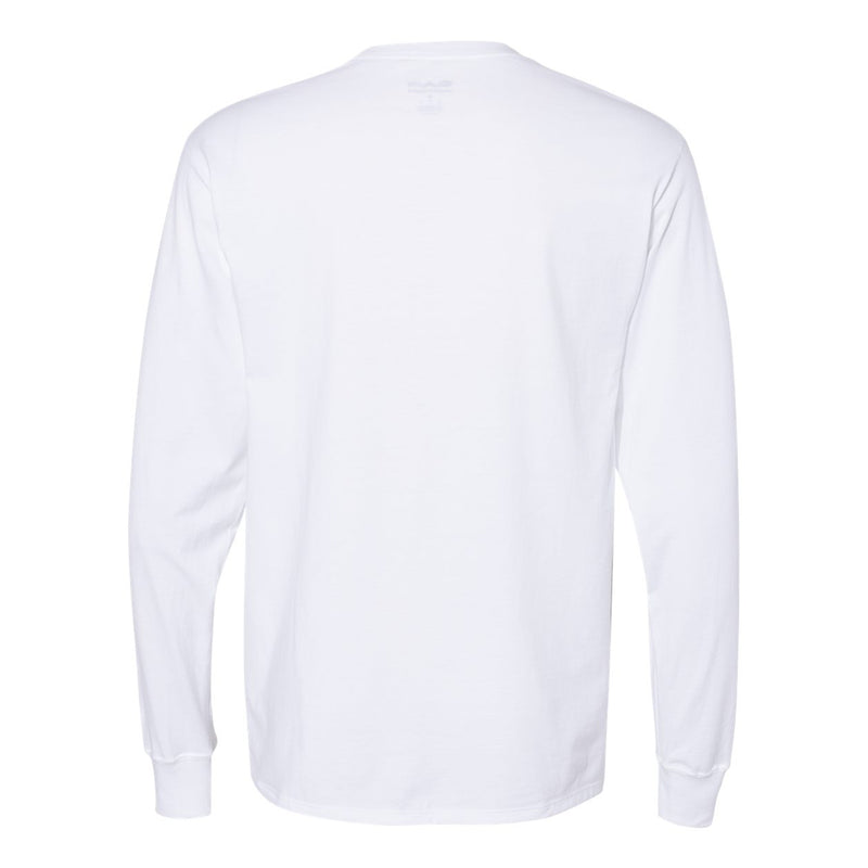 Interlocking UNC Logo Long Sleeve T-Shirt - White