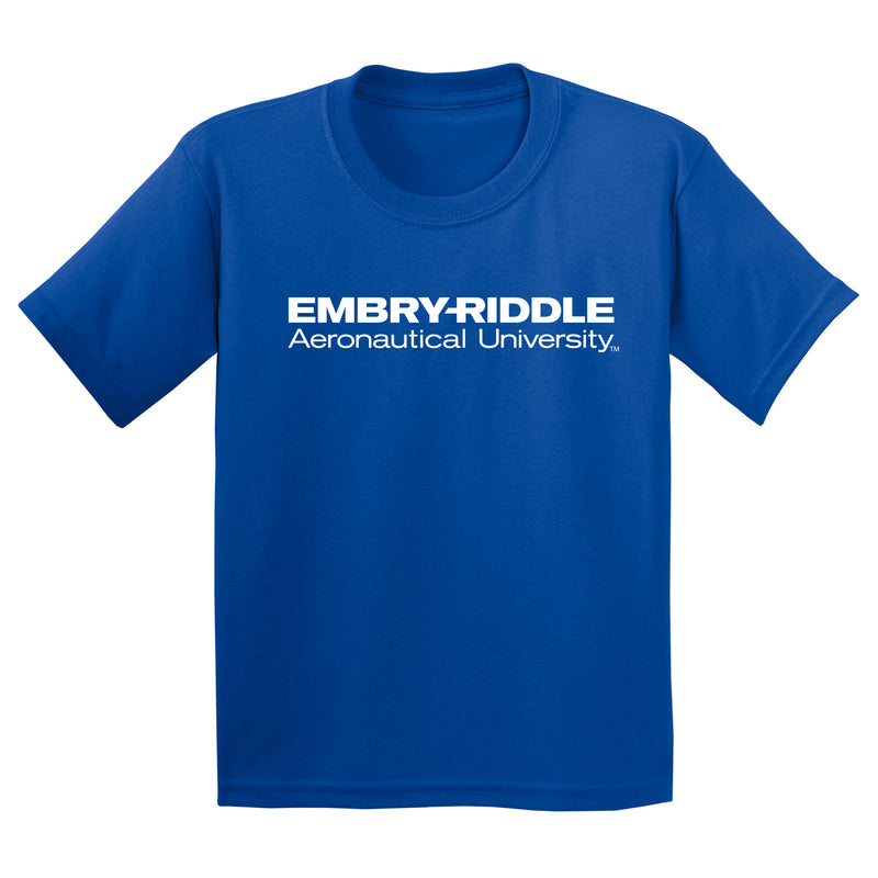 Embry-Riddle Aeronautical University Eagles Basic Block Youth T Shirt - Royal