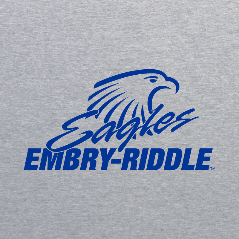 Embry-Riddle Aeronautical University Eagles Daytona Primary Logo Youth T Shirt - Sport Grey