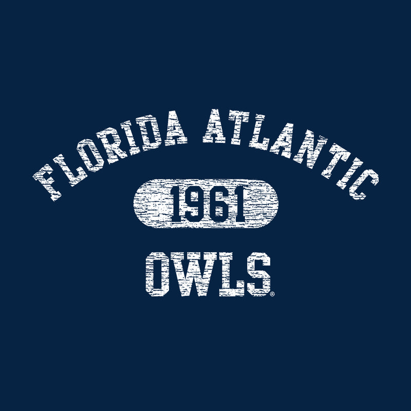 Florida Atlantic University Owls Athletic Arch Heavy Blend Hoodie - Navy