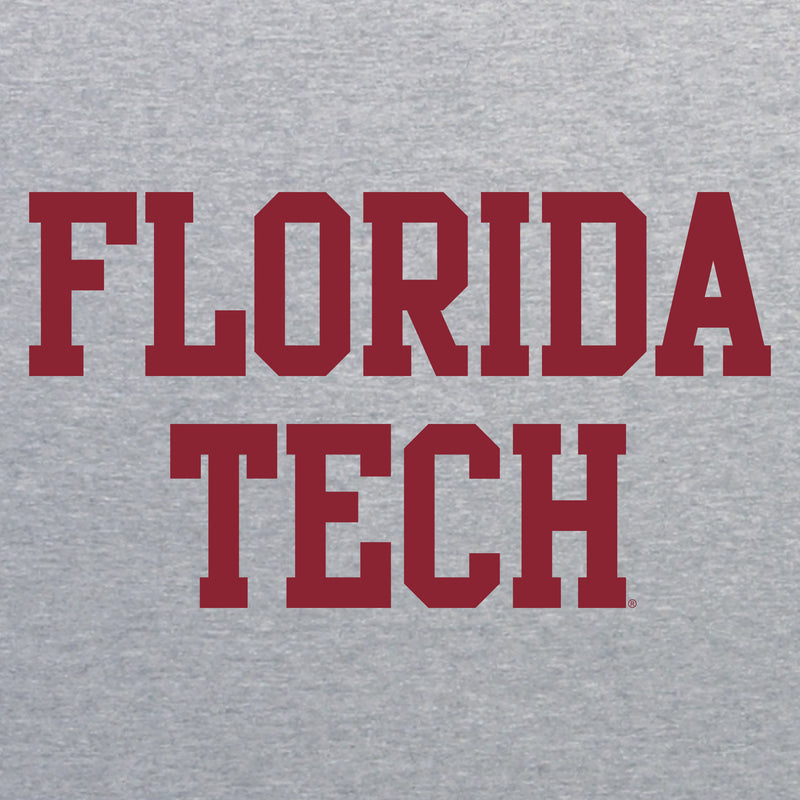 Florida Tech Panthers Basic Block T Shirt - Sport Grey