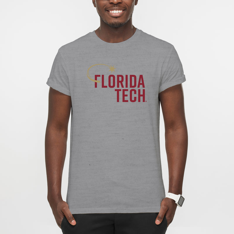 Florida Institute of Technology Panthers Institutional Logo Short Sleeve T Shirt - Sport Grey