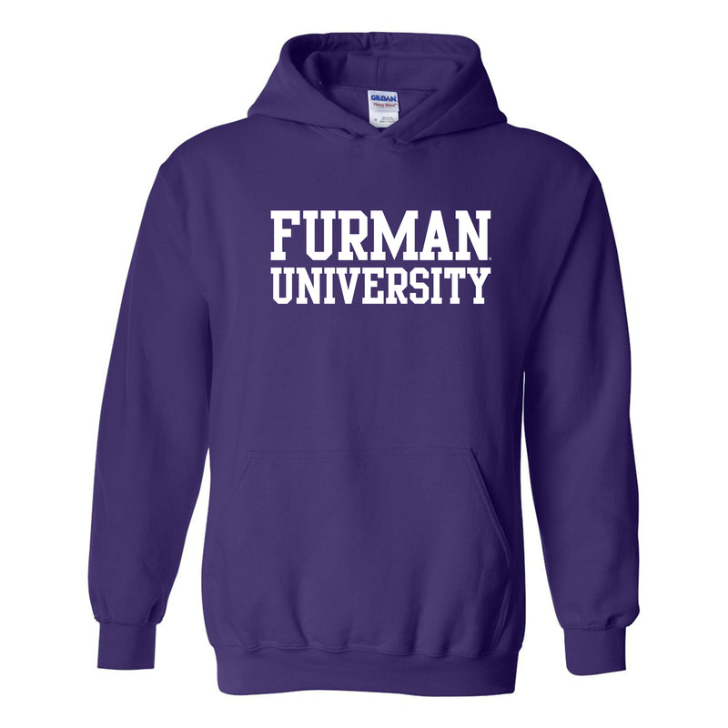 Furman University Paladins Basic Block Hoodie - Purple