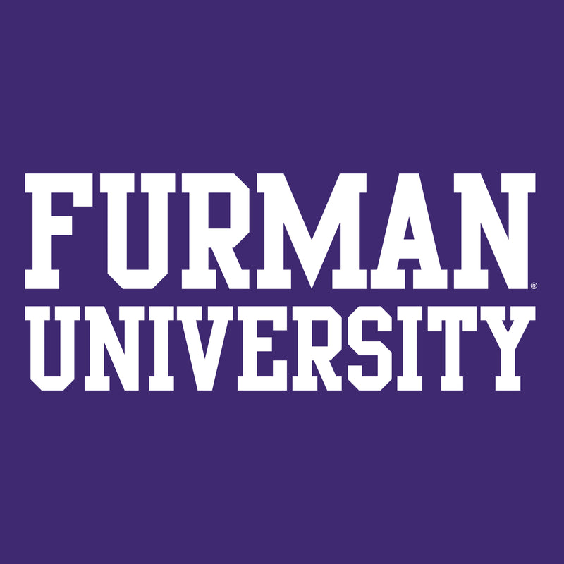 Furman University Paladins Basic Block Long Sleeve T Shirt - Purple