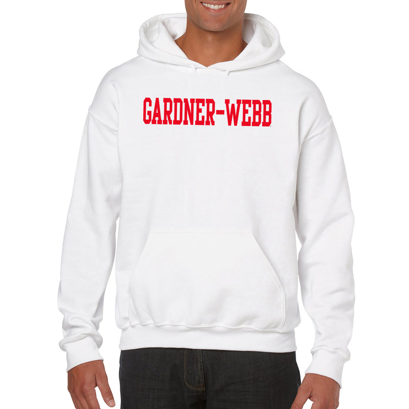 Gardner-Webb University Bulldogs Basic Block Heavy Blend Hoodie - White