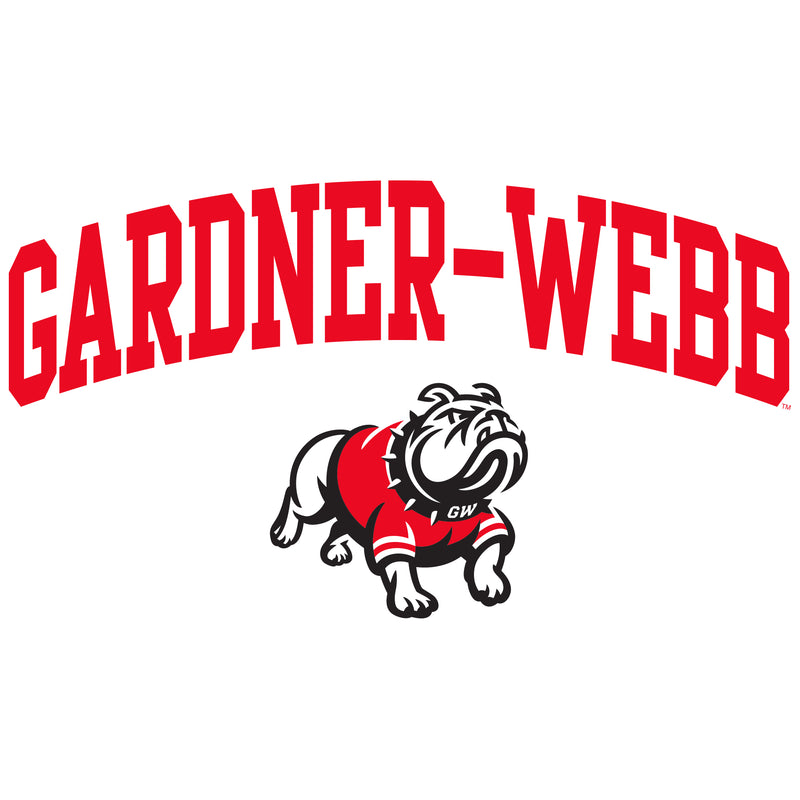 Gardner-Webb University Bulldogs Arch Logo Heavy Blend Hoodie - White