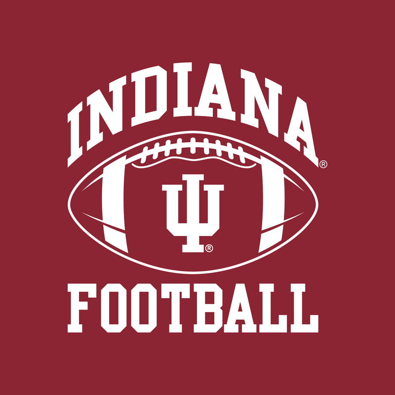 Indiana University Hoosiers Classic Football Arch Left Chest Crewneck - Cardinal