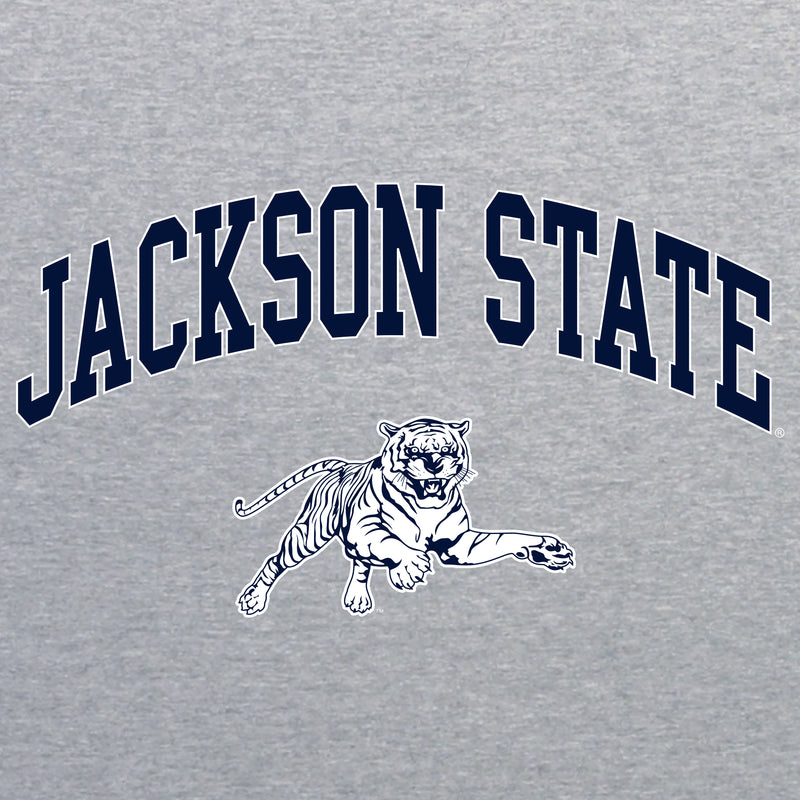 Jackson State Tigers Arch Logo Tank Top - Sport Grey
