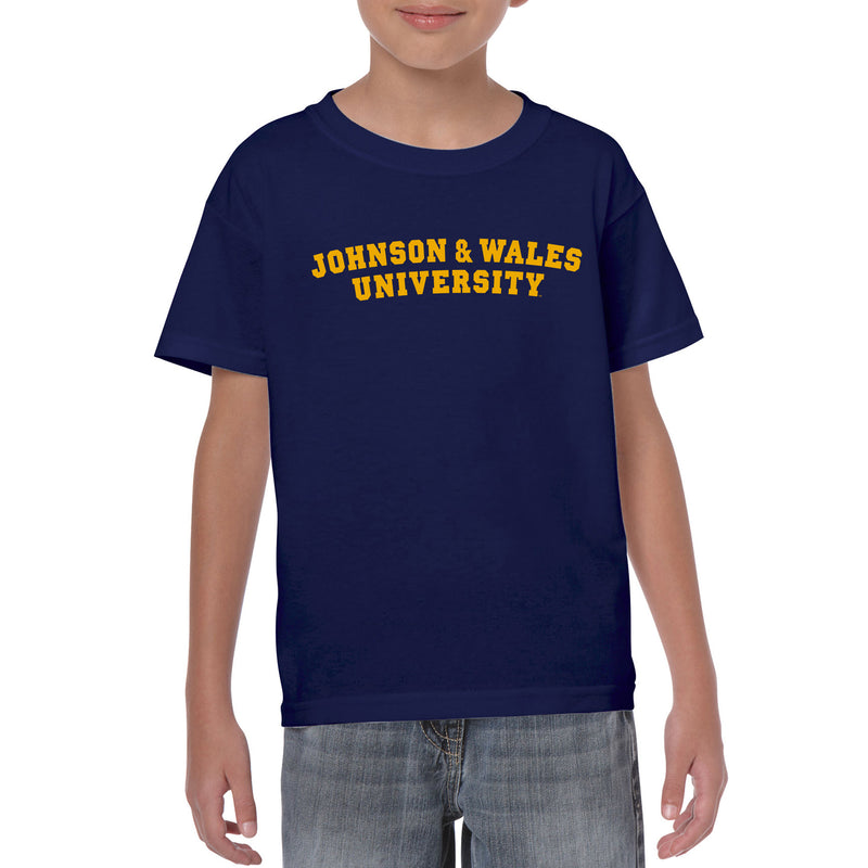 Johnson & Wales University Wildcats Basic Block Youth Short Sleeve T Shirt - Cobalt