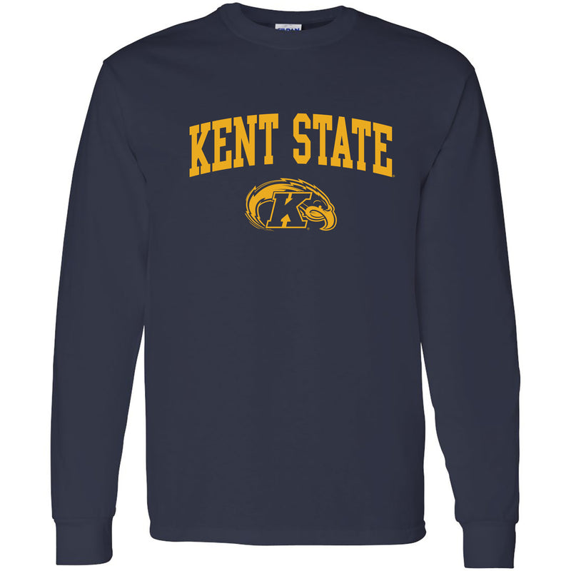 Kent State University Golden Flashes Arch Logo Long Sleeve T-Shirt - Navy