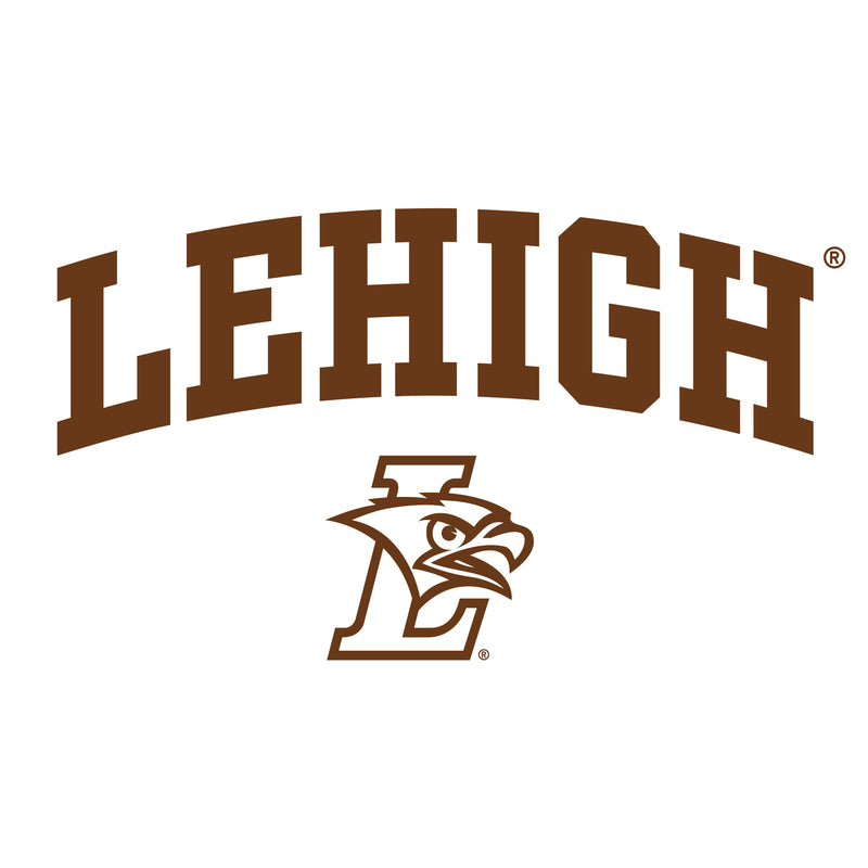 Lehigh University Mountain Hawks Arch Logo Womens T-Shirt - White