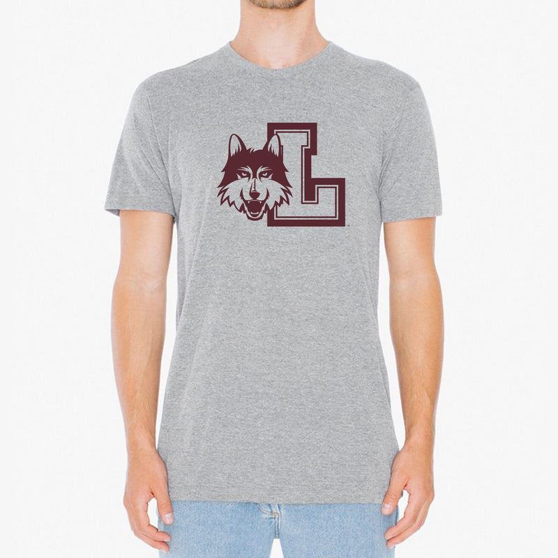 Loyola University Chicago Ramblers Logo Short Sleeve T Shirt - Sport Grey