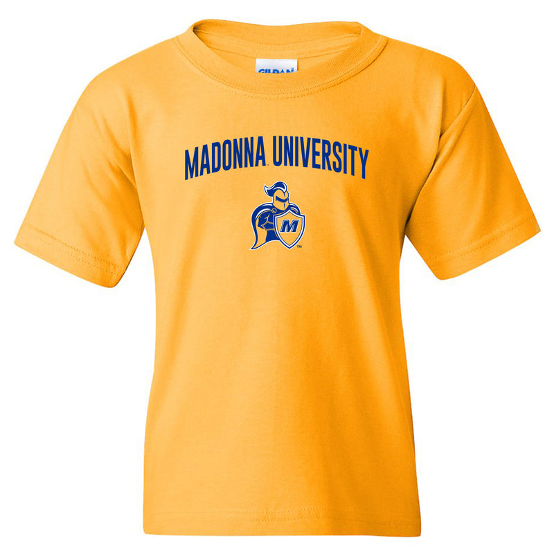 Madonna Arch Logo Youth T-Shirt - Gold